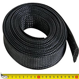 Sourcingmap® 11,8 Metros Longitud de 20 mm Ancho de Nylon Trenzado Funda Extensible Cable del arnés 