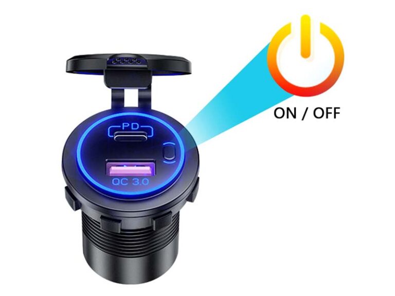 Cargador De Coche USB C De 60 W, Cargador USB Toocki De 3 Puertos PD Y QC3.0 Con Cable En Espiral Tipo C De 30 W, Adaptador De Cargador Rápido Para