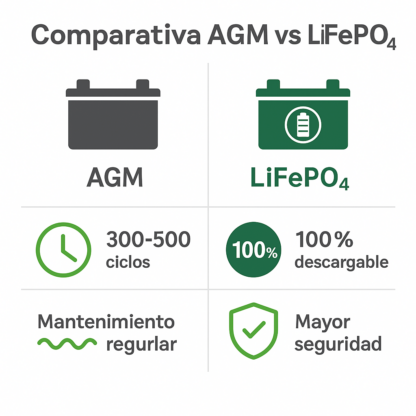 Batería LiFePO4 UPOWER UE-12LI200 – 12.8V 200Ah (2560Wh) - Imagen 2