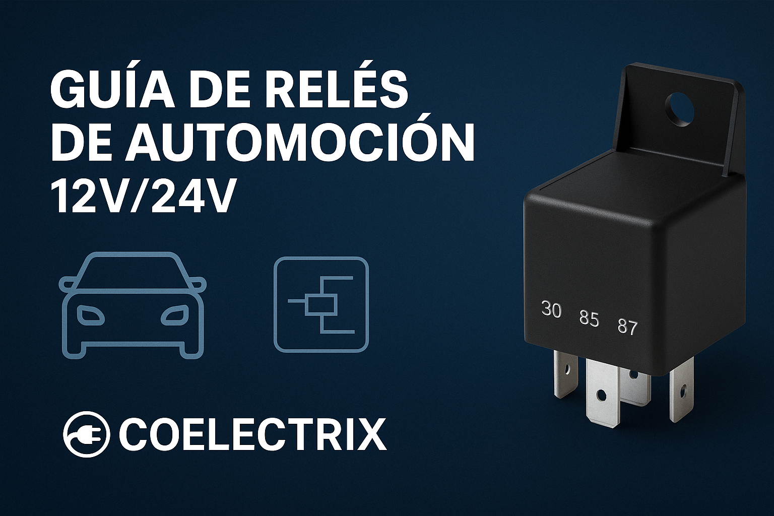 Relés de Automoción 12V/24V: Tipos, Funcionamiento, Conexión y Guía Completa para Instalaciones