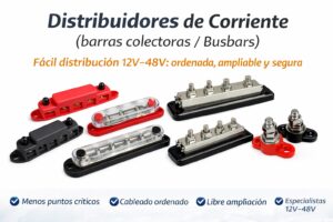 busbar distribuidor de corriente 12V 24V 48V