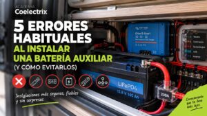 errores al instalar una batería auxiliar